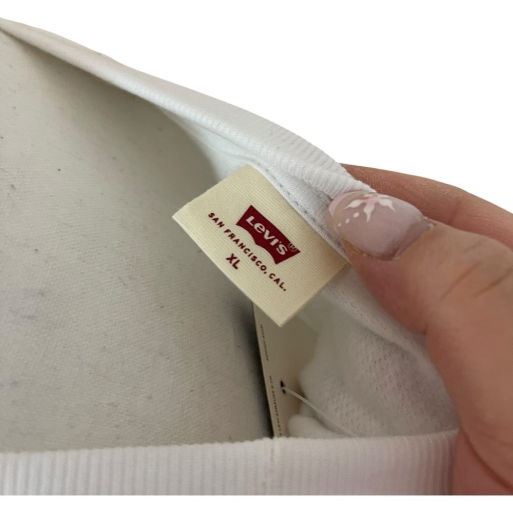 Levi’s Vintage Raglan Sweatshirt White - Picture 8 of 12